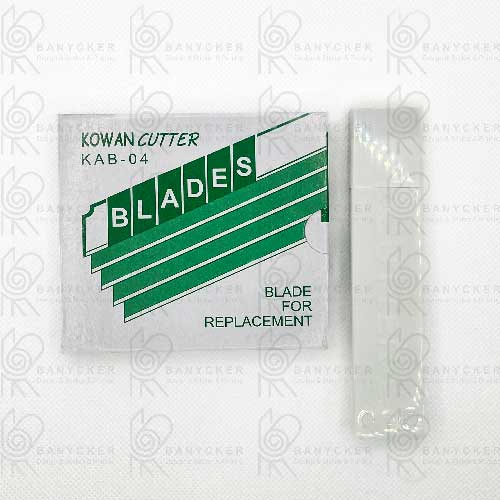 تیغ کاتر سایز بزرگ کوان مدل KAB-04 بسته 10 عددی
