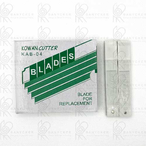 تیغ کاتر سایز کوچک کوان مدل KAB-04 بسته 10 عددی