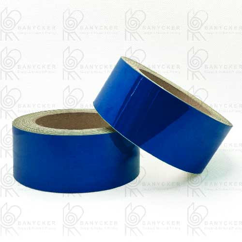 برچسب نواری شبرنگ آبی (5cm×20m)