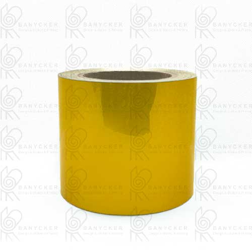 برچسب نواری شبرنگ طلایی (10cm×20m)