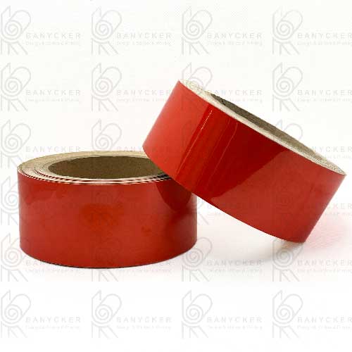 برچسب نواری شبرنگ قرمز (5cm×20m)