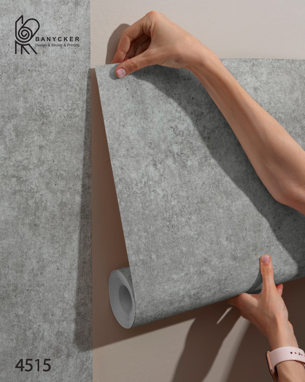 برچسب کابینت طرح بتن کد 4515 عرض 60