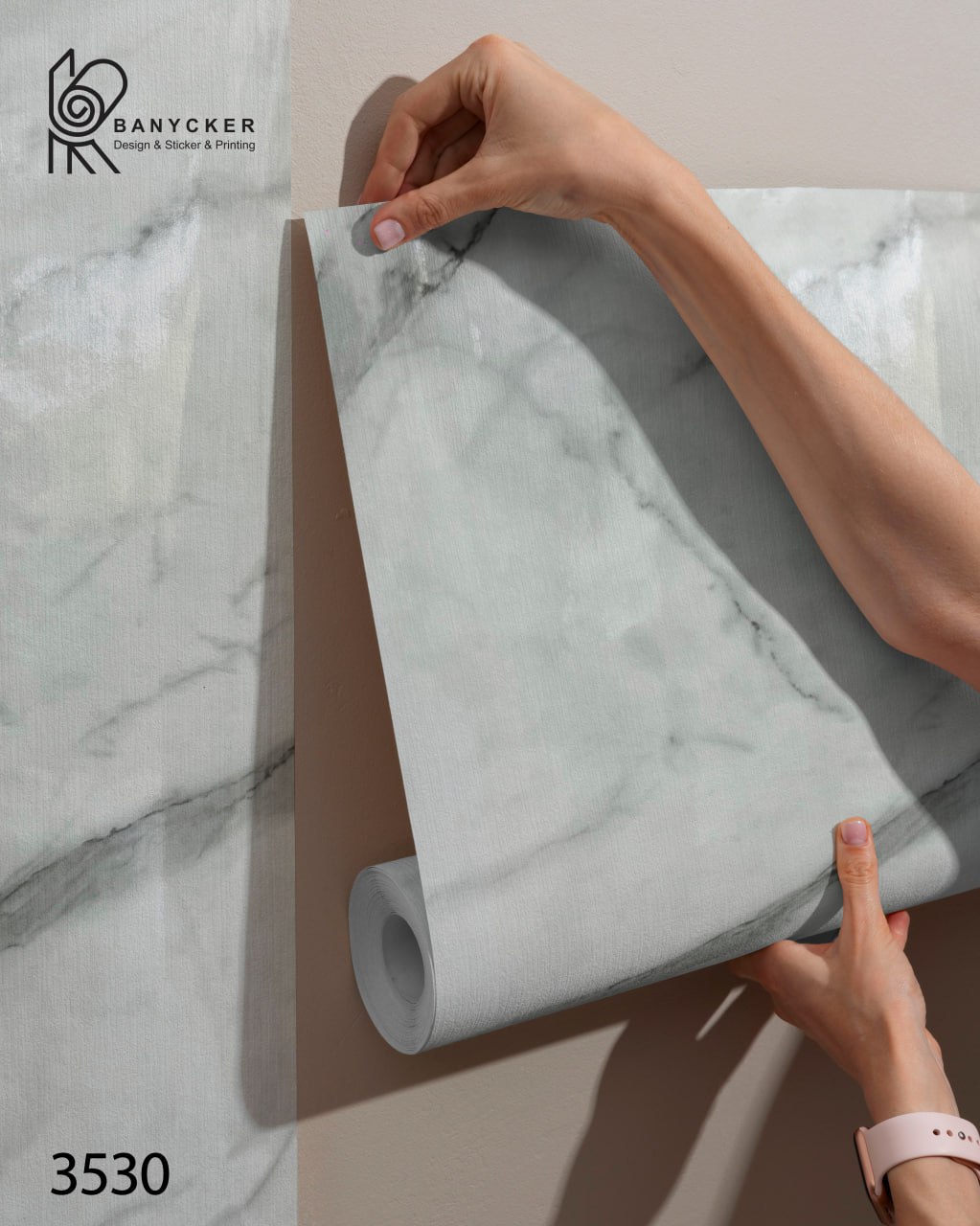 برچسب کابینت طرح سنگ کد 3530 عرض 60