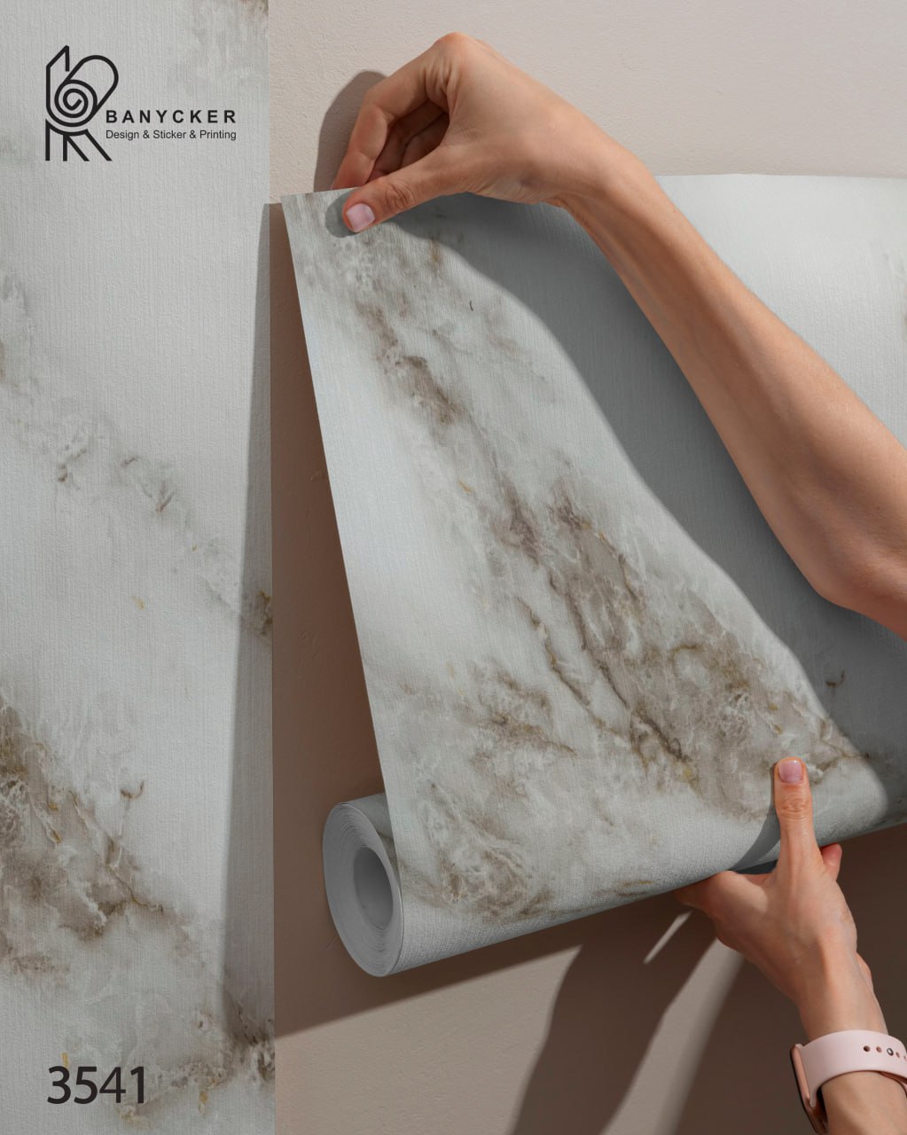برچسب کابینت طرح سنگ کد 3541 عرض 60