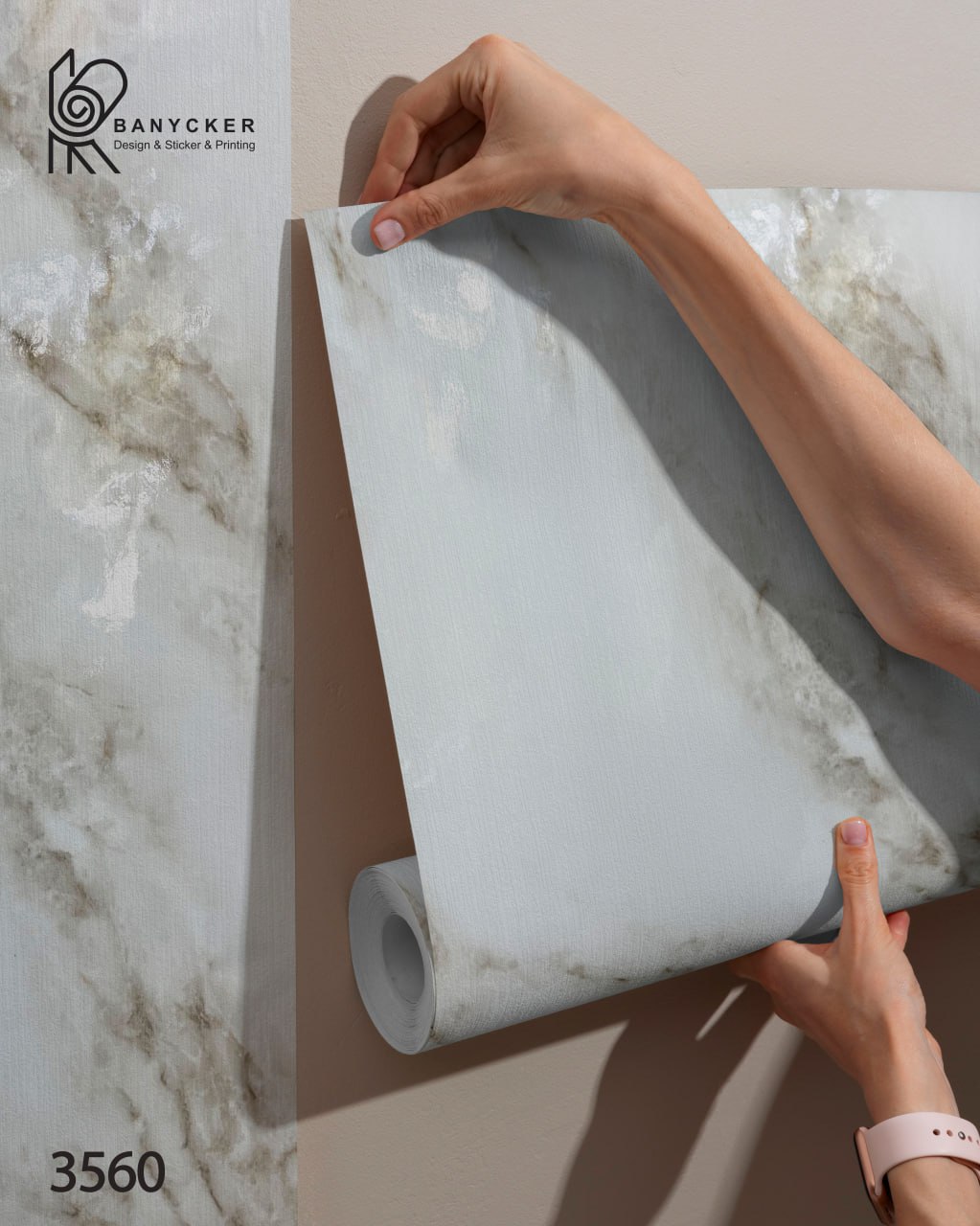 برچسب کابینت طرح سنگ کد 3560 عرض 60