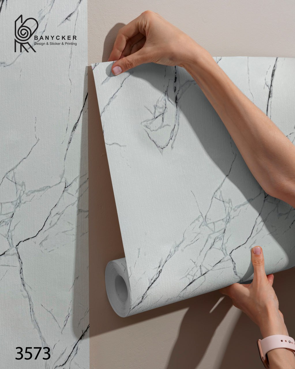 برچسب کابینت طرح سنگ کد 3573 عرض 60