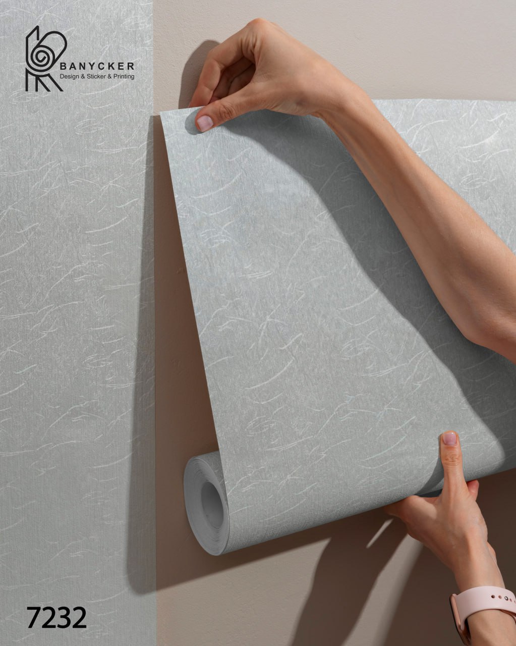 برچسب کابینت طرح سنگ کد 7232 عرض 60