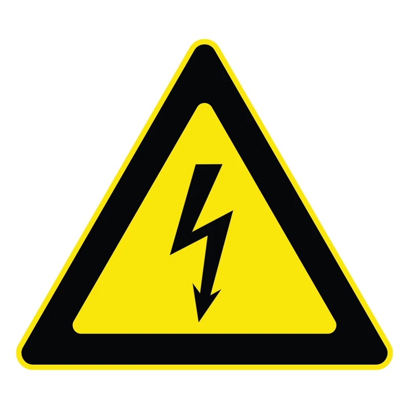 برچسب علائم خطر برق گرفتگی