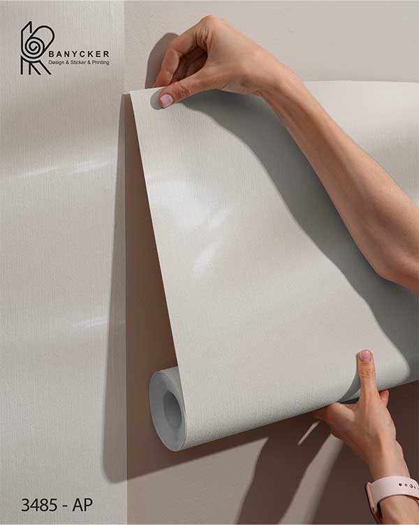 برچسب کابینت طرح هایگلاس کد AP-3485 رنگ شیری