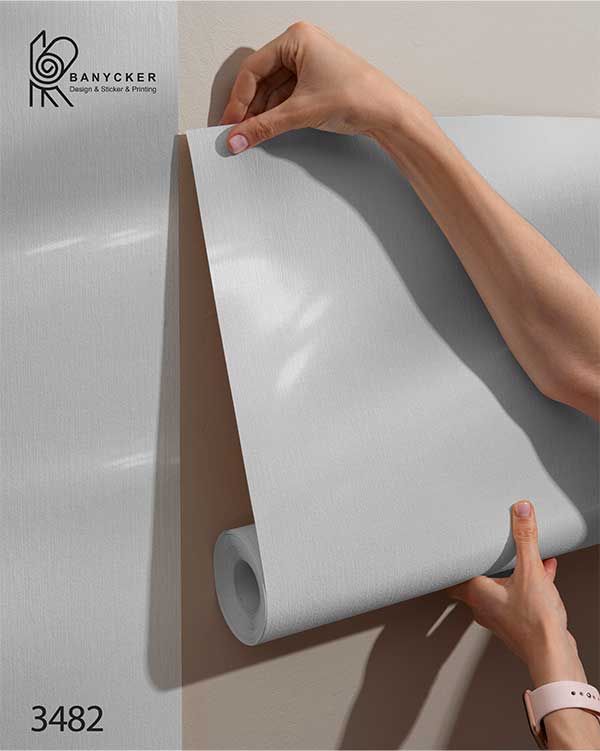 برچسب کابینت طرح هایگلاس کد 3482 رنگ سفید