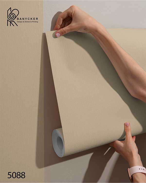 برچسب کابینت طرح چرم کد 5088 رنگ کرم بژ