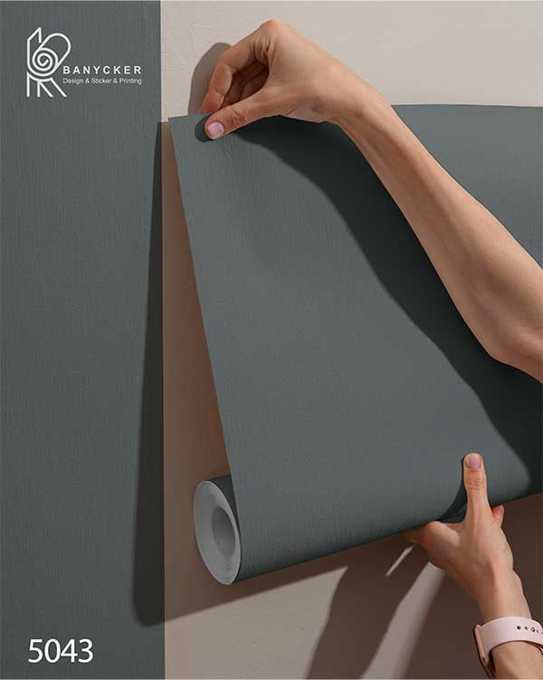 برچسب کابینت طرح چرم نقطه ای کد 5043 رنگ خاکستری