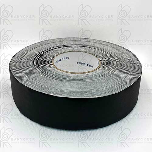 برچسب ترمز پله سمباده ای مشکی 5 سانتی متری (رول 25 متری)