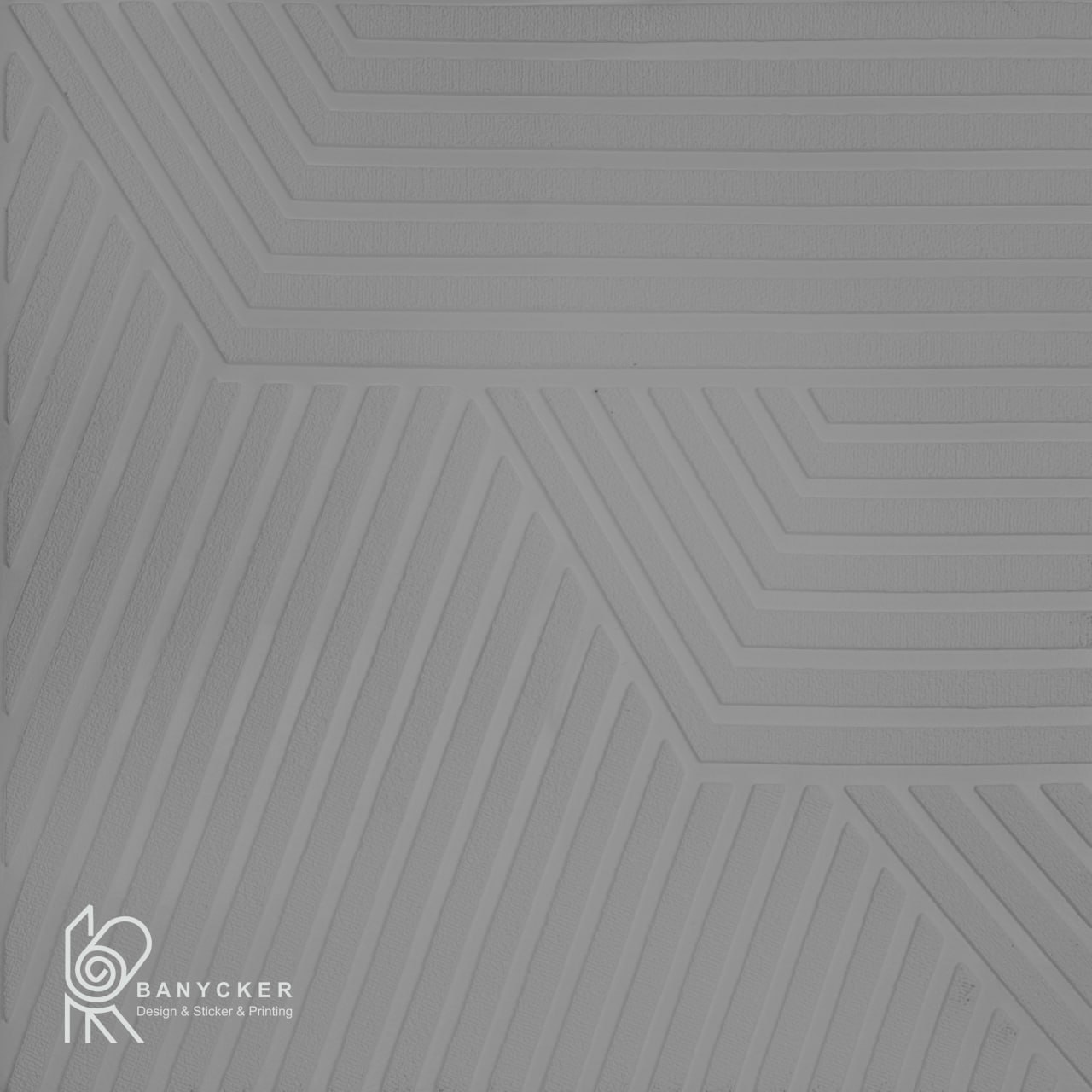 برچسب دیواری فومی طرح ترمو رنگ نقره ای کد T017