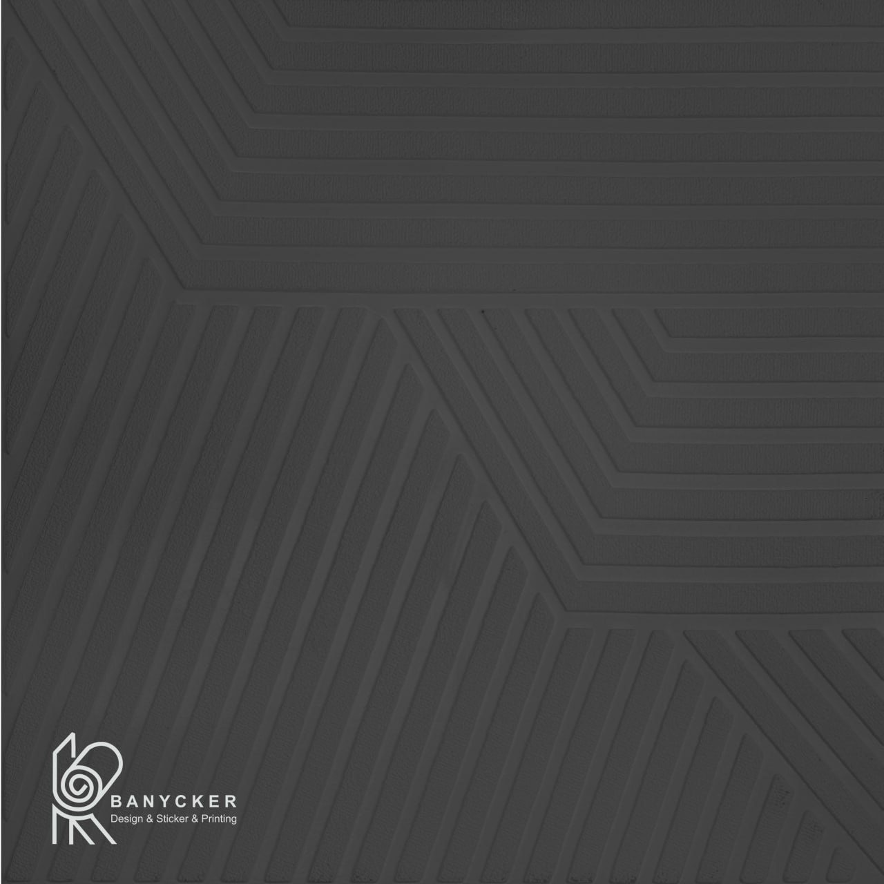 برچسب دیواری فومی طرح ترمو رنگ مشکی کد T020