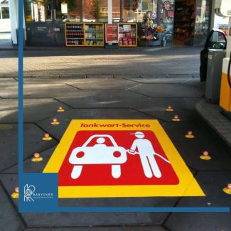 برچسب ترافیکی مخصوص خیابان و پارکینگ